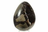 Septarian Dragon Egg Geode - Sparkly Black Crystals #336467-1